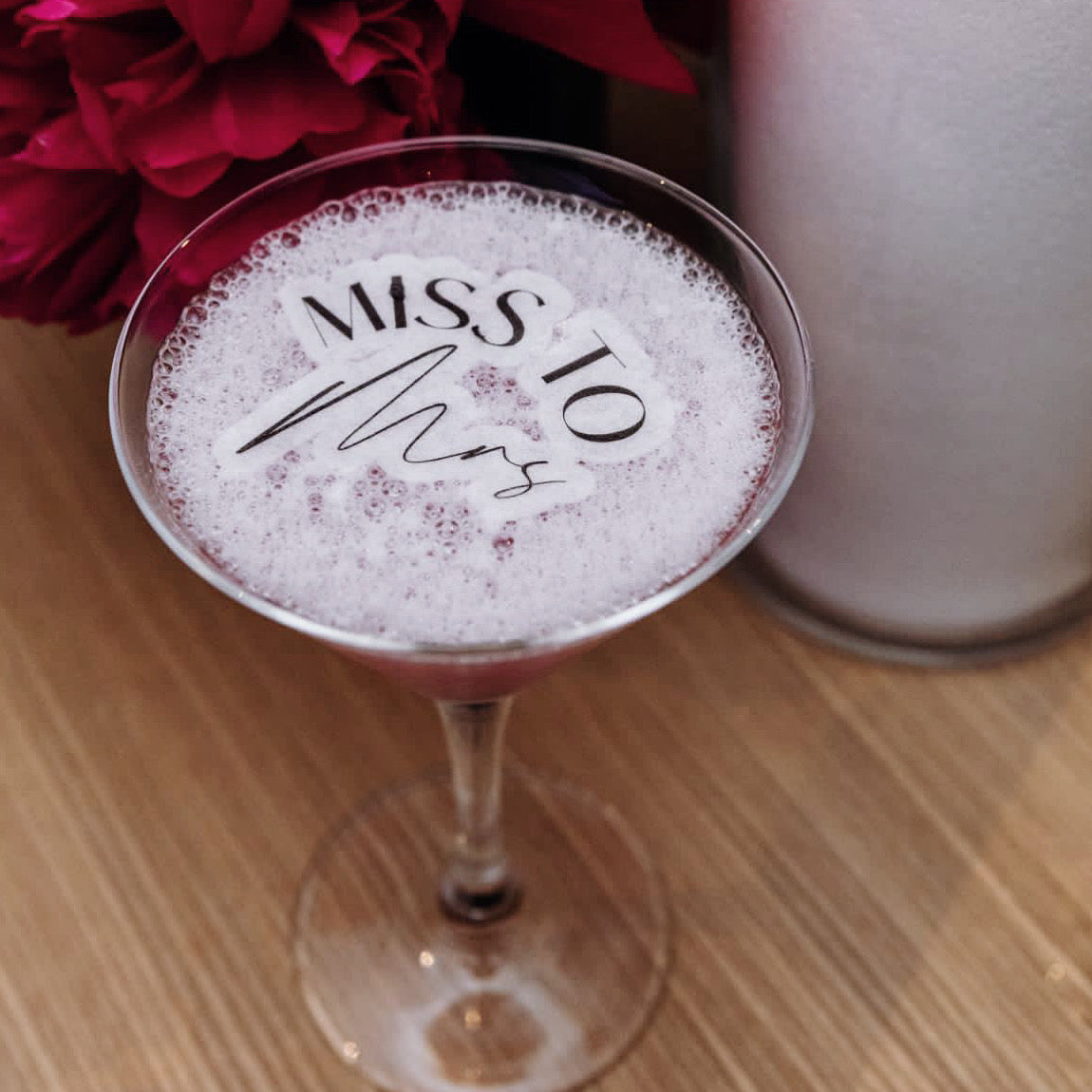 Miss to Mrs - Edible Cocktail Floats